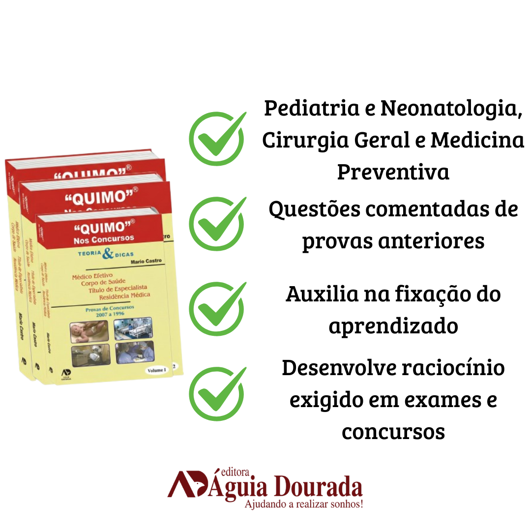 Quimo 3 Vol Teoria e Dica. Pediatria/Neonatologia, Cir. Geral/Ginecologia/Obstetrícia, Med. Preventiva e Cl. Médica - Image 2