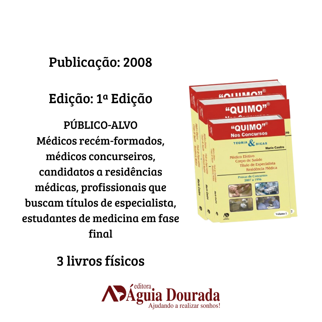 Quimo 3 Vol Teoria e Dica. Pediatria/Neonatologia, Cir. Geral/Ginecologia/Obstetrícia, Med. Preventiva e Cl. Médica - Image 3