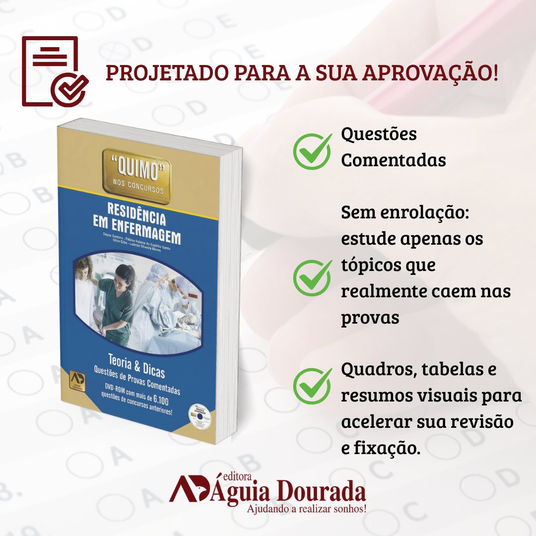 Quimo Residência em Enfermagem: Teoria e Dicas. Questões Comentadas + 6.100 Questões - Image 4