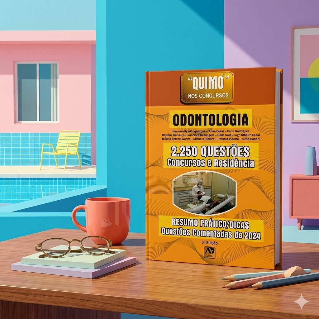 Quimo Odontologia 2024. Teoria e Dicas: 2.250 Questões Comentadas – 5ª Ed.