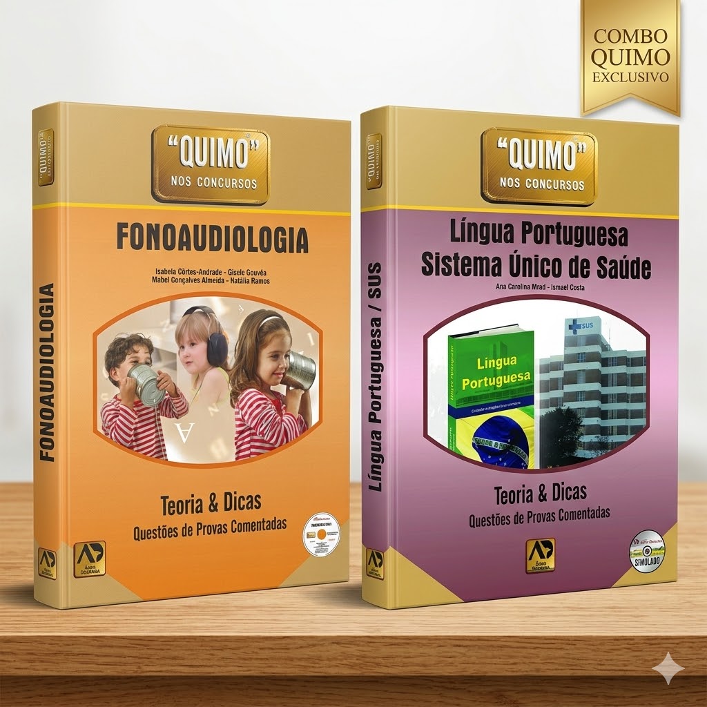 Kit Quimo Fonoaudiologia + Língua Portuguesa e SUS
