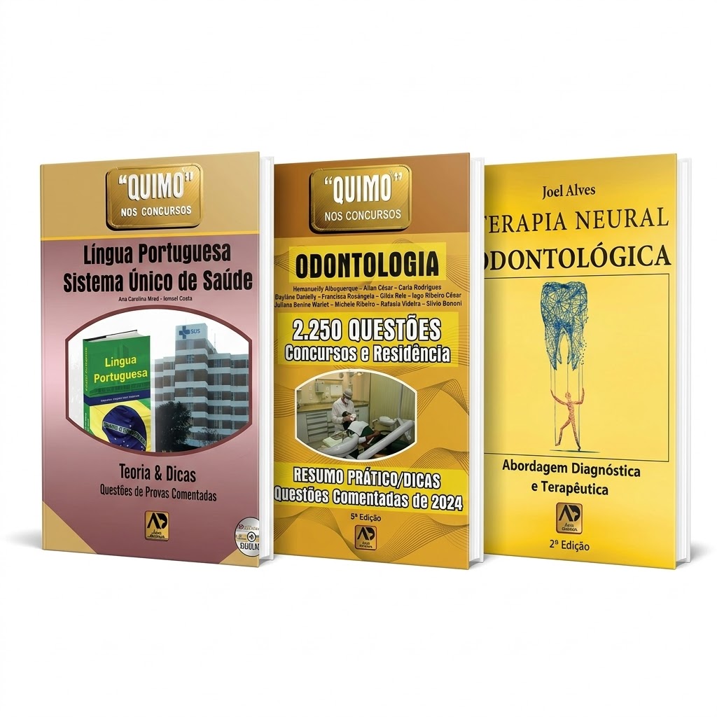 Kit Quimo Odontologia + Língua Portuguesa e SUS + Terapia Neural